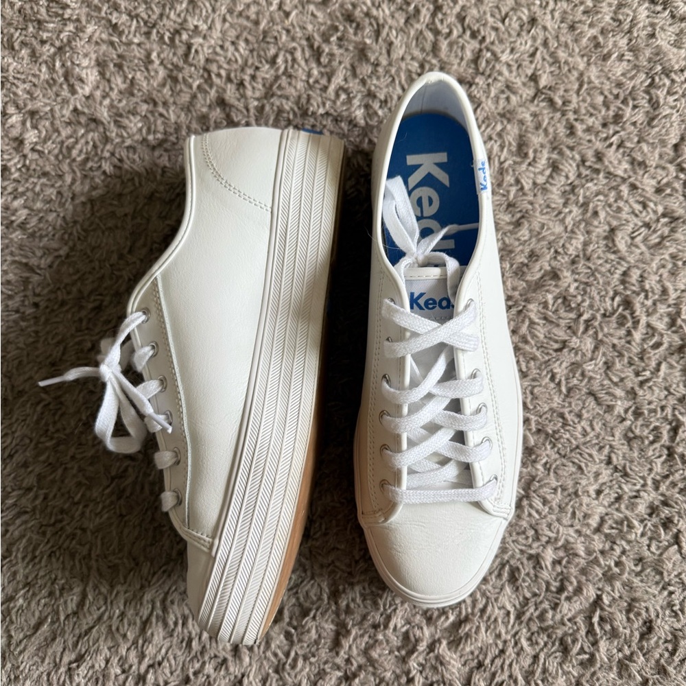 Keds Classic White Lace-Up Sneakers